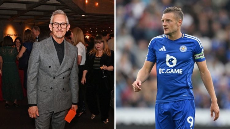Split image of Gary Lineker and Jamie Vardy.