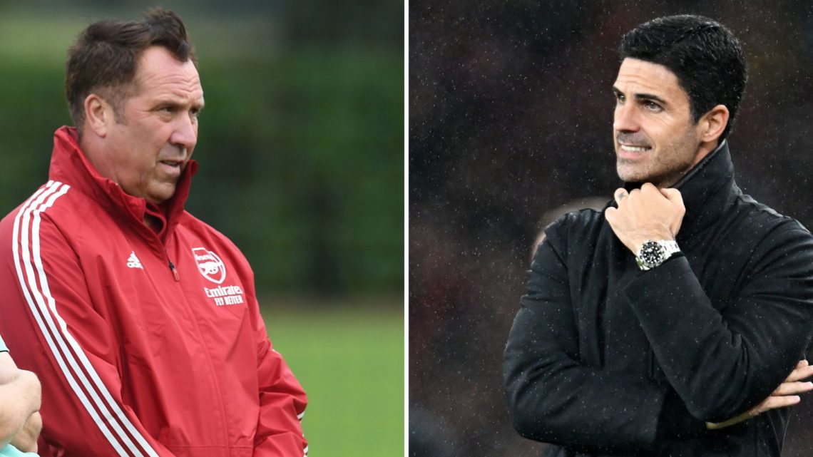 Split image of David Seaman and Mikel Arteta.