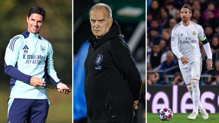 Mikel Arteta, Marcelo Bielsa and Sergio Ramos