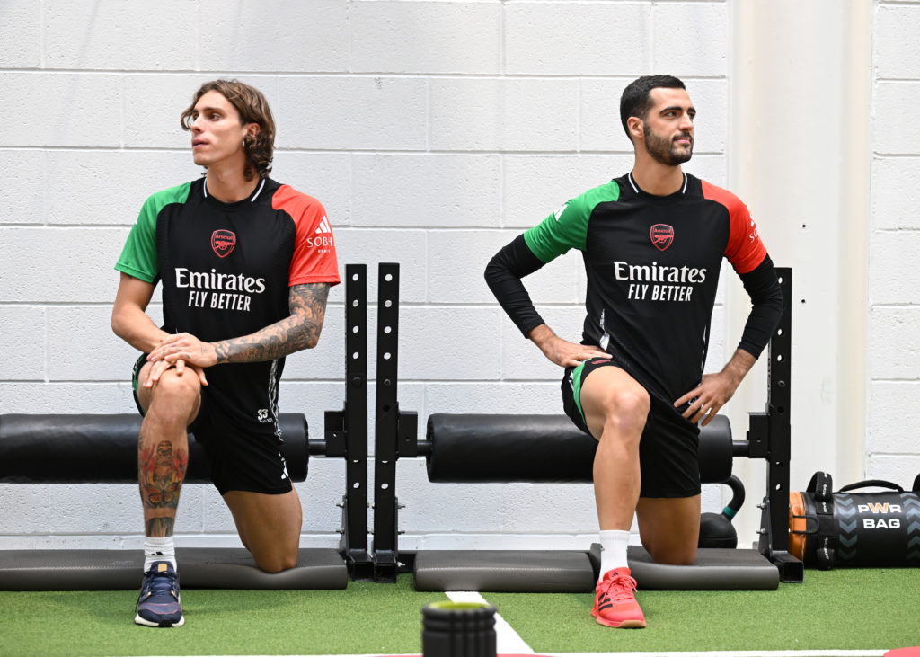 Arsenal FC Training Session And Press Conference - UEFA Champions League 2024/25 League Phase MD2
