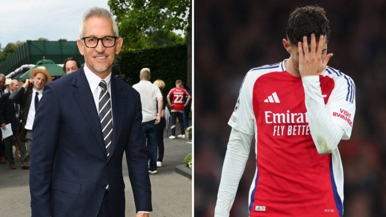 Split image of Gary Lineker and Kai Havertz.