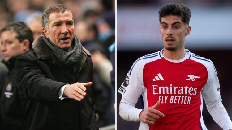 Split image of Graeme Souness and Kai Havertz.