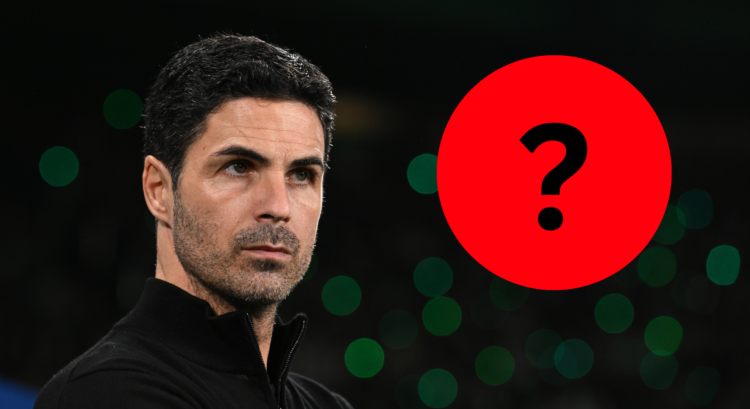 Mikel Arteta looks on in Arsenal's clash with Sporting CP.
