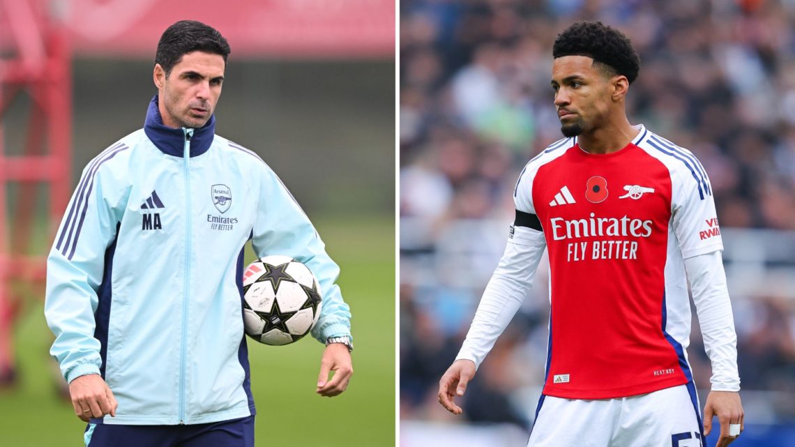 Split image of Mikel Arteta and Ethan Nwaneri.