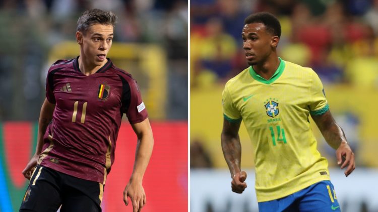 Leandro Trossard and Gabriel Magalhaes.