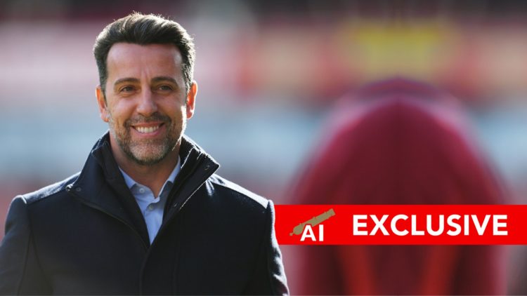 Edu Gaspar, Sporting Director of Arsenal looks on prior to the Barclays Women's Super League match between Arsenal FC and Tottenham Hotspur at Emir...