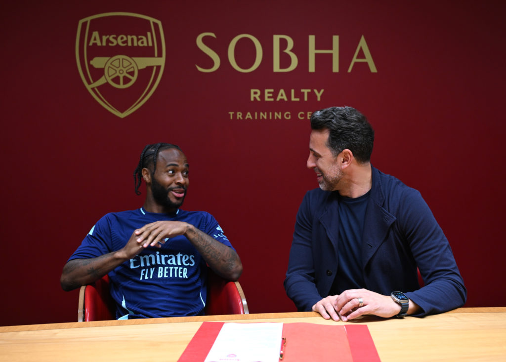 Arsenal Unveil New Signing Raheem Sterling