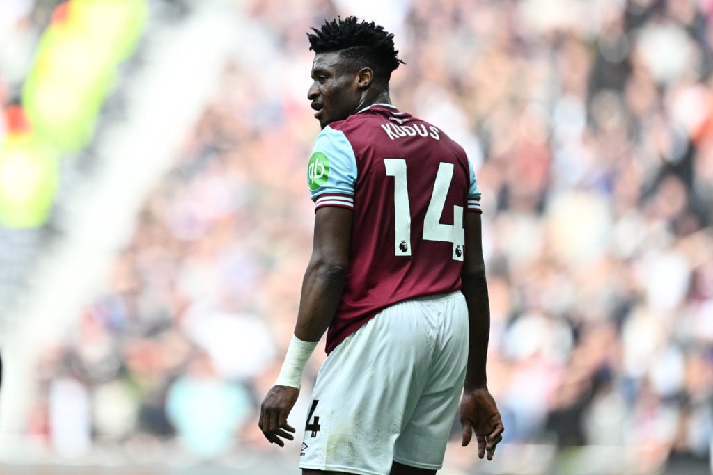 Mohammed Kudus of West Ham looks on during a match
