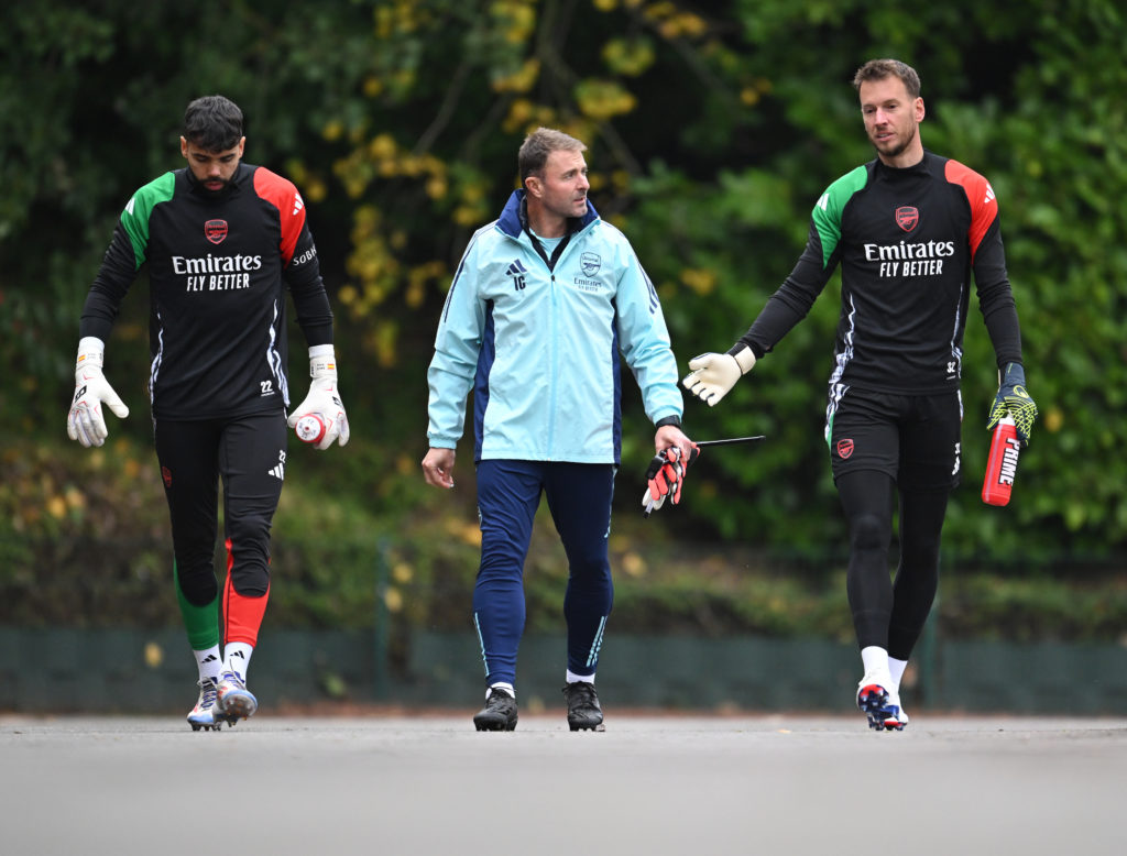 Arsenal FC Training Session And Press Conference - UEFA Champions League 2024/25 League Phase MD3