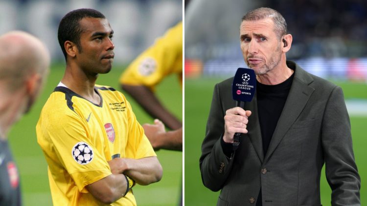 Split image of Ashley Cole and Martin Keown.