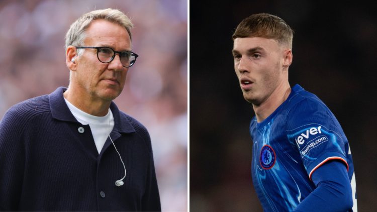 Split image of Paul Merson and Cole Palmer.
