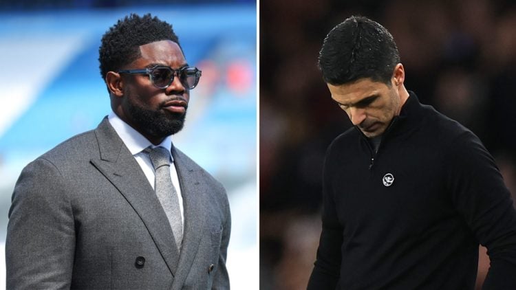 Split image of Micah Richards and Mikel Arteta.