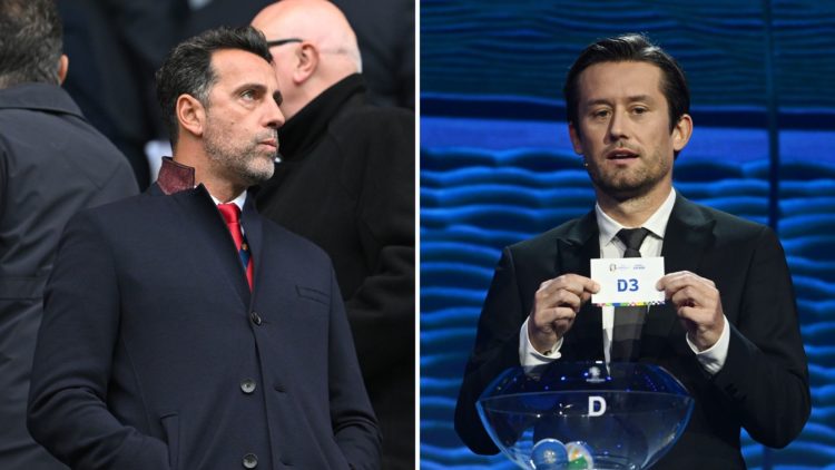 Split image of Edu Gaspar and Tomas Rosicky.