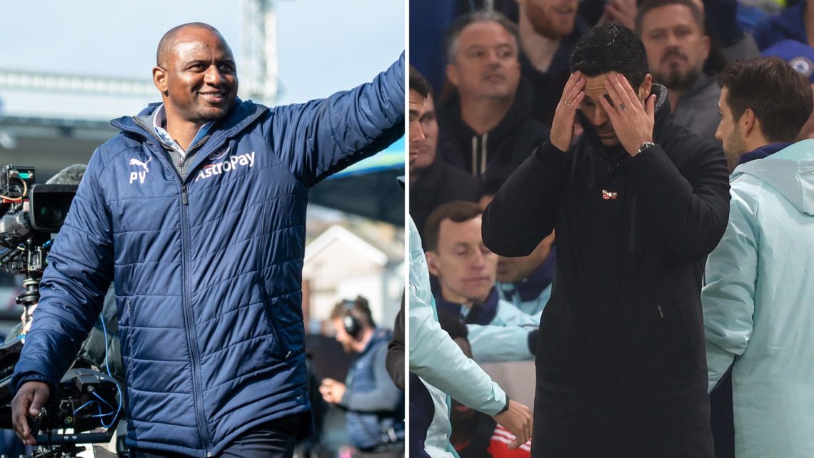 Patrick Vieira and Mikel Arteta.