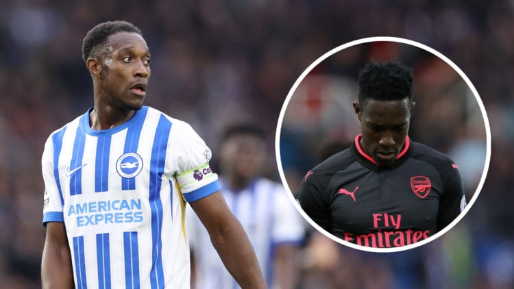 Danny Welbeck of Brighton & Hove Albion looks on during the Premier League match between Brighton & Hove Albion FC and Wolverhampton Wanderers FC a...
