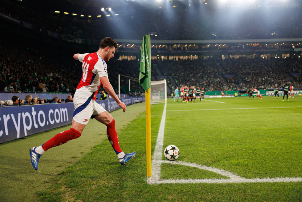 Declan Rice (Arsenal FC) seen in action during UEFA