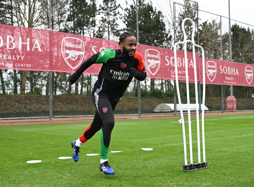 Arsenal FC Training Session And Press Conference - UEFA Champions League 2024/25 League Phase MD6