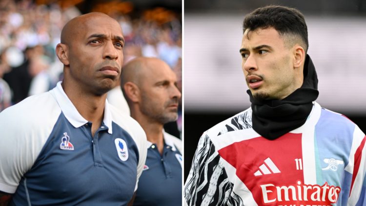 Thierry Henry and Gabriel Martinelli.