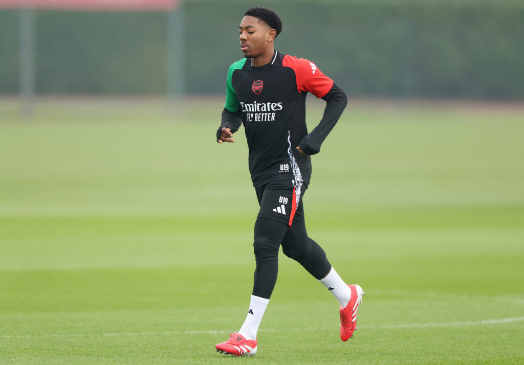 Arsenal FC Training Session And Press Conference - UEFA Champions League 2024/25 League Phase MD7