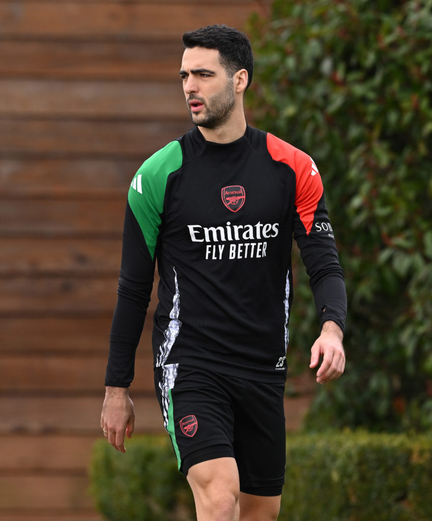 Arsenal FC Training Session And Press Conference - UEFA Champions League 2024/25 League Phase MD8