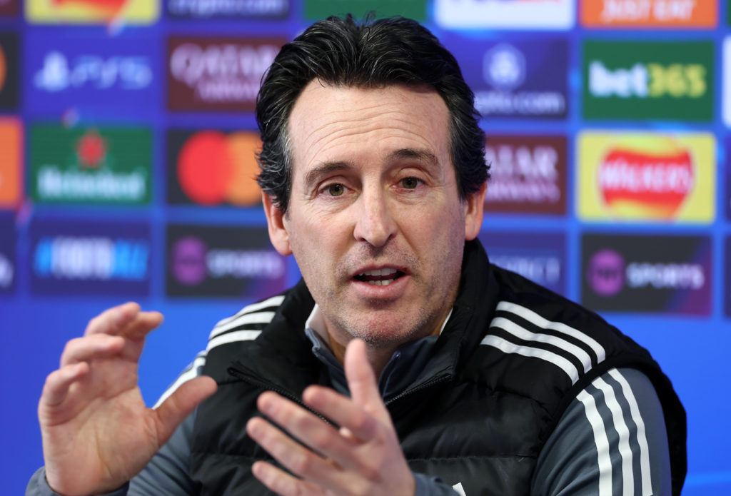 Aston Villa FC Training Session And Press Conference - UEFA Champions League 2024/25 League Phase MD8