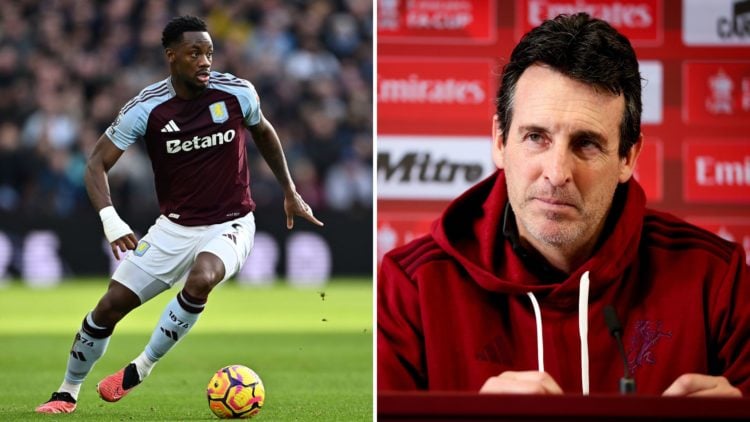 Jhon Duran and Unai Emery.