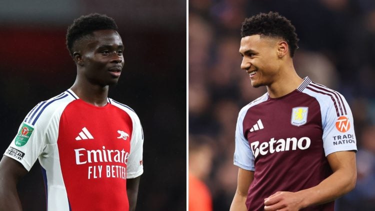Split image of Bukayo Saka and Ollie Watkins