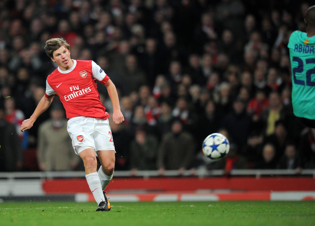 Arsenal's Russian midfielder Andrey Arsh