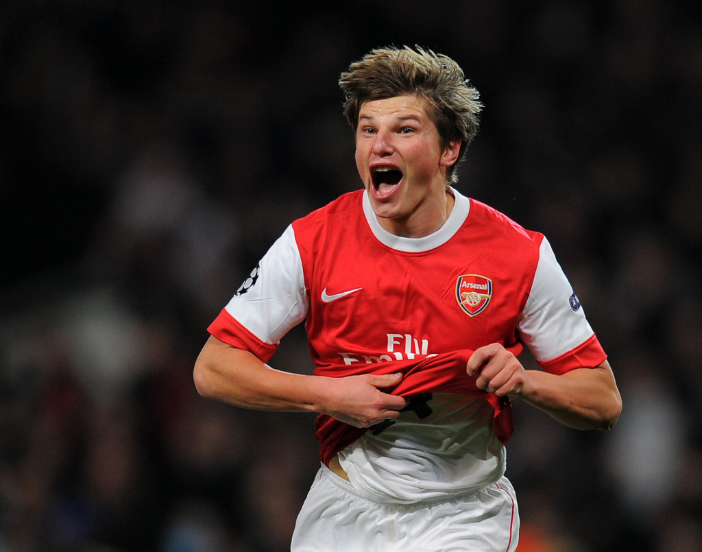 Arsenal's Russian midfielder Andrey Arsh