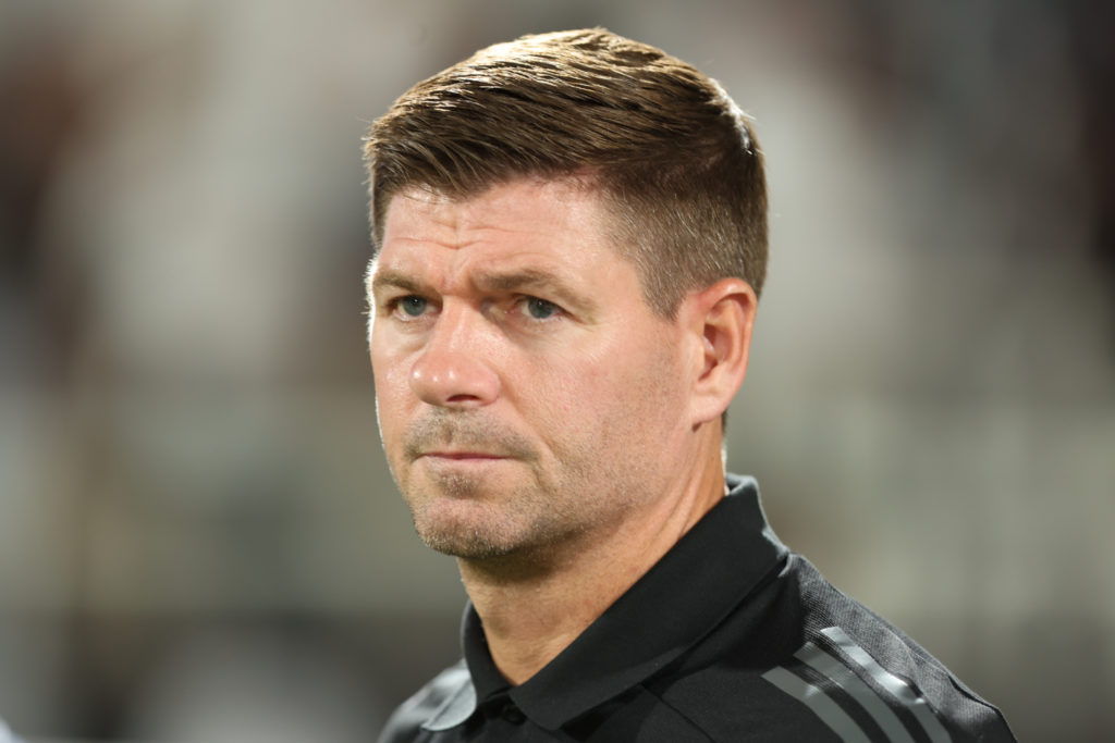 Steven Gerrard looking on while managing Al Ettifaq
