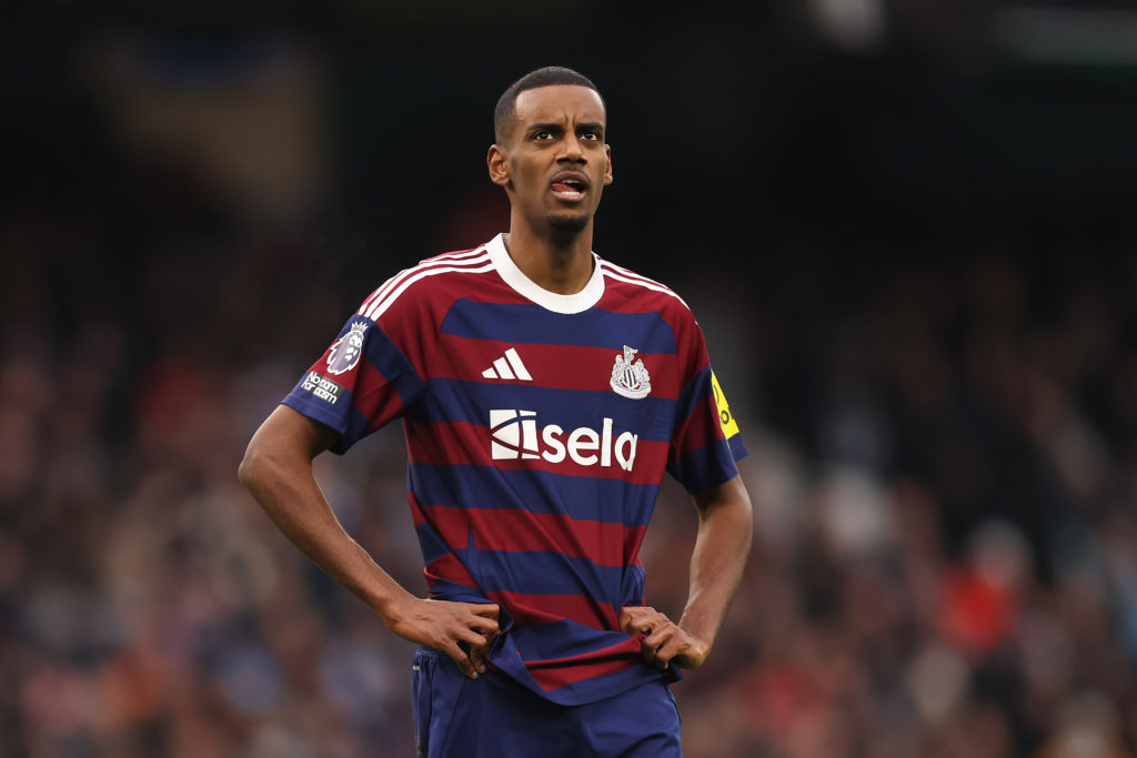 Alexander Isak looking on during a Newcastle United game