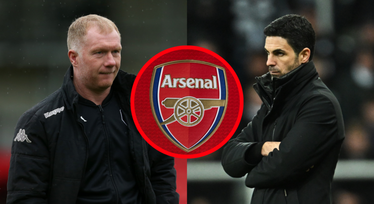 An image featuring Paul Scholes and Mikel Arteta.