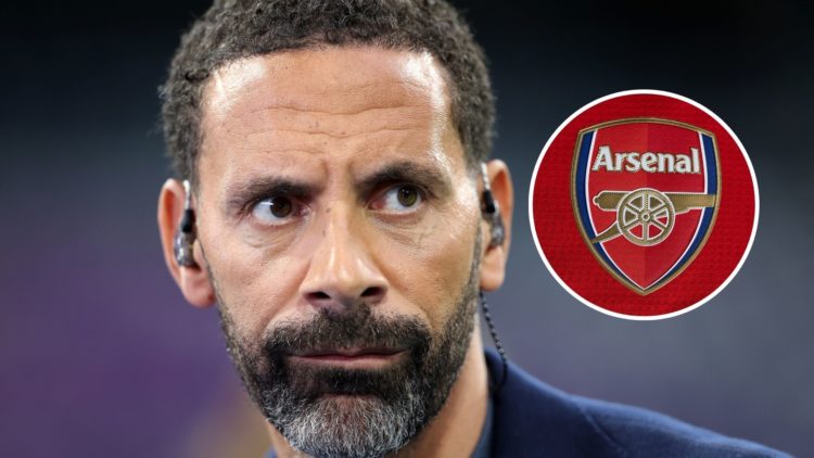 Image of: Rio Ferdinand looks on prior to the UEFA Champions League semi-final second leg match between Real Madrid and FC Bayern München. Inset of...
