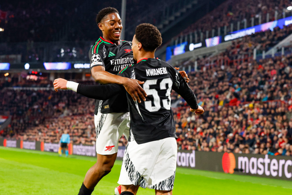 PSV Eindhoven v Arsenal FC - UEFA Champions League 2024/25 Round of 16 First Leg