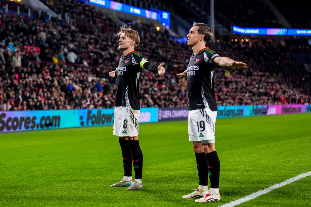 PSV Eindhoven v Arsenal FC - UEFA Champions League 2024/25 Round of 16 First Leg