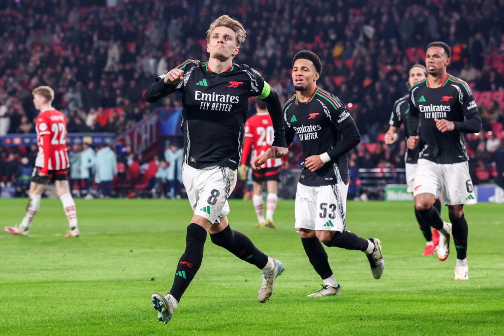 PSV Eindhoven v Arsenal FC - UEFA Champions League 2024/25 Round of 16 First Leg