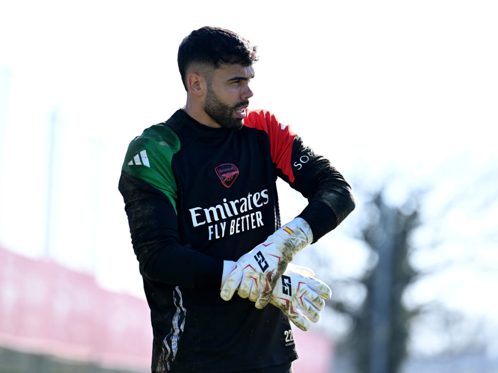 Arsenal FC Training Session And Press Conference - UEFA Champions League 2024/25 Round of 16 First Leg