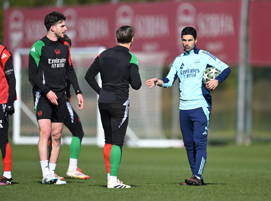 Arsenal FC Training Session - UEFA Champions League 2024/25 Round of 16 First Leg