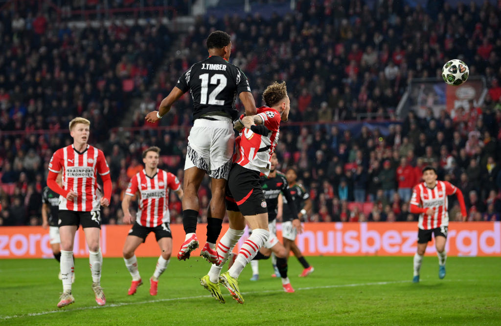 PSV Eindhoven v Arsenal FC - UEFA Champions League 2024/25 Round of 16 First Leg