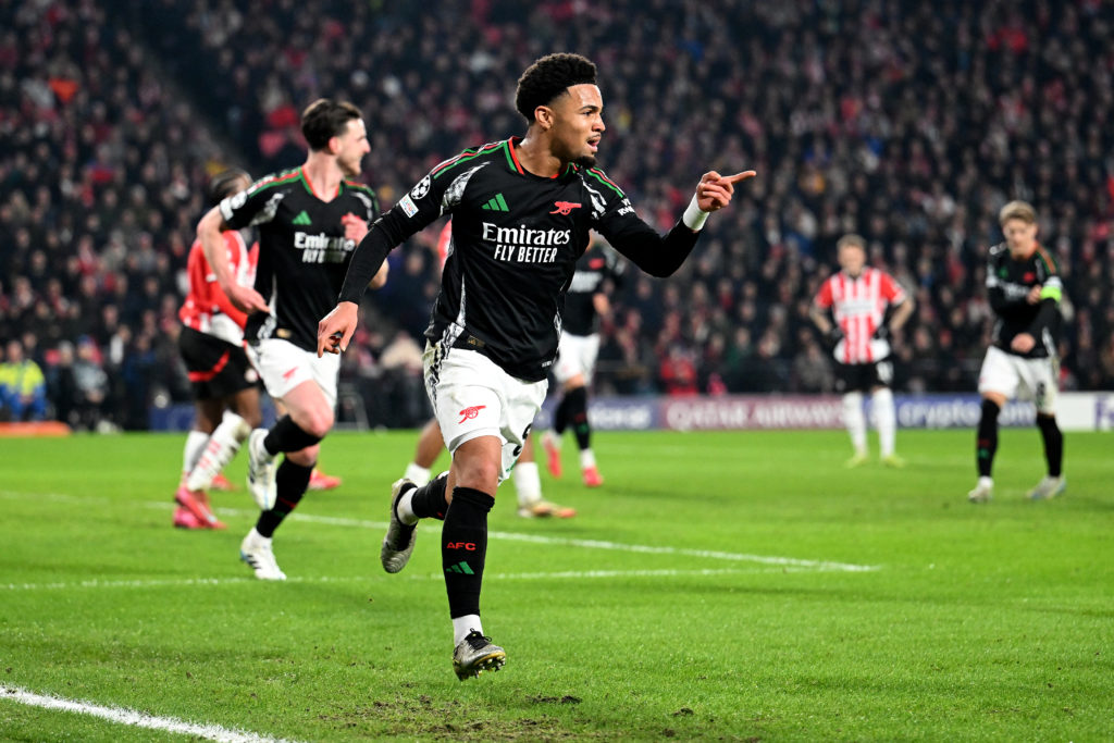 PSV Eindhoven v Arsenal FC - UEFA Champions League 2024/25 Round of 16 First Leg