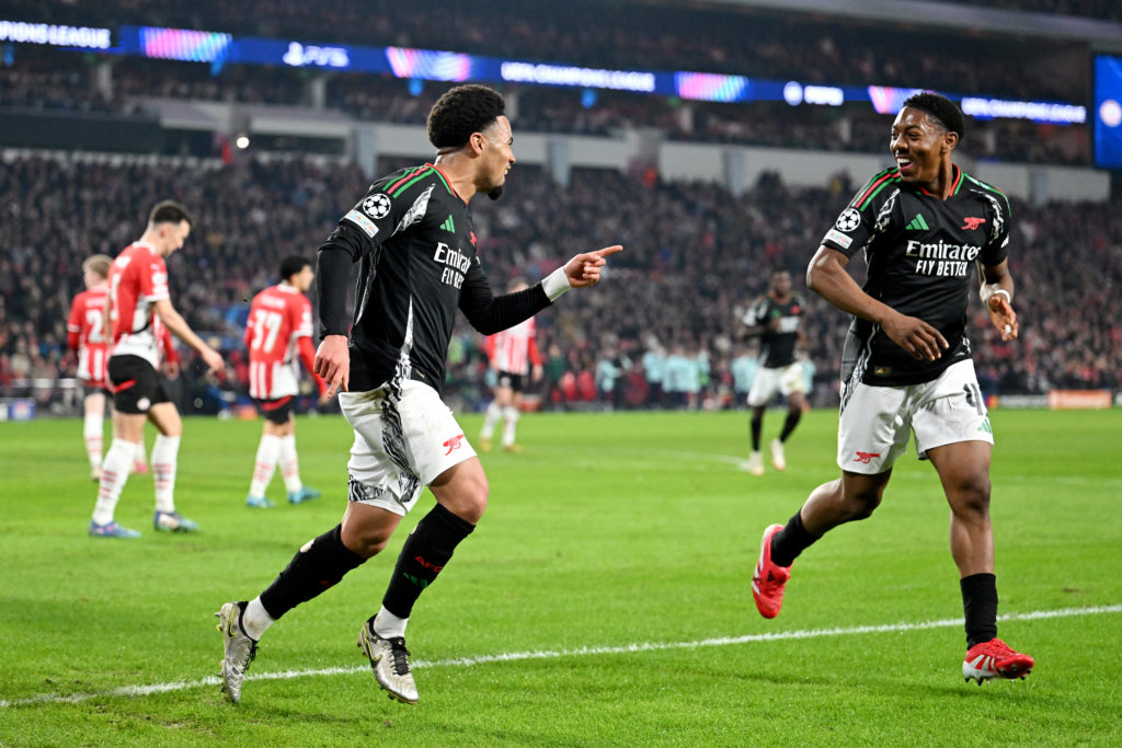 PSV Eindhoven v Arsenal FC - UEFA Champions League 2024/25 Round of 16 First Leg