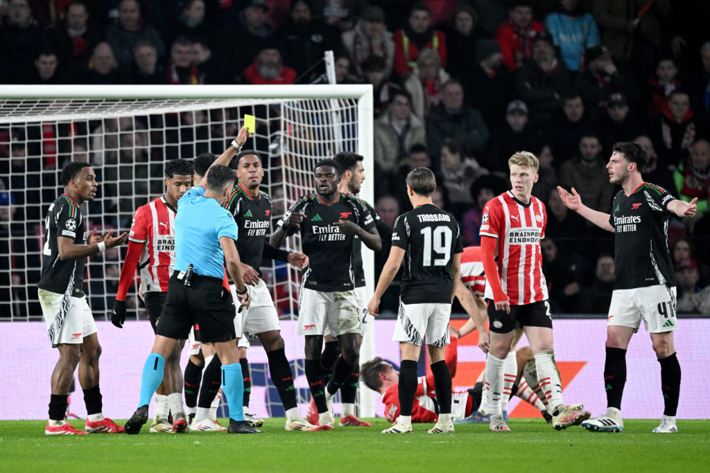 PSV Eindhoven v Arsenal FC - UEFA Champions League 2024/25 Round of 16 First Leg