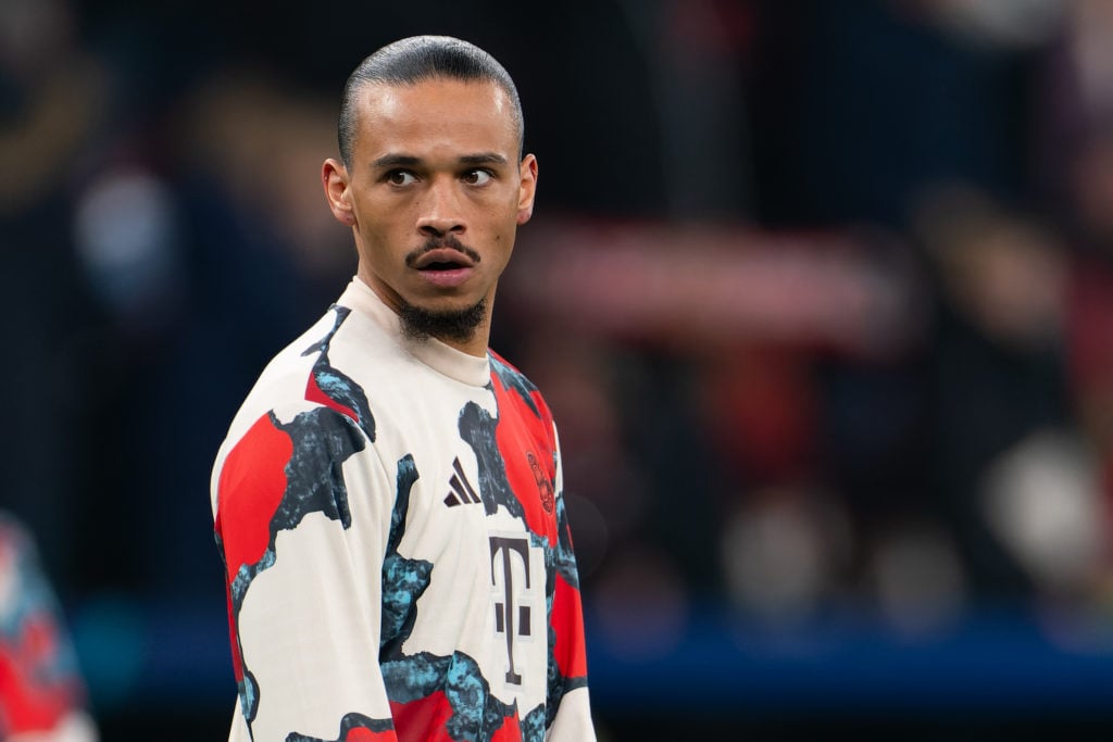 Leroy Sane looks on during a Bayern Munich match