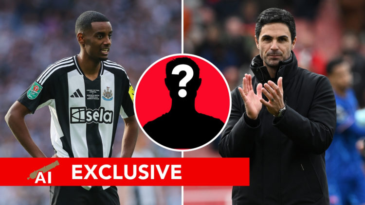 Split image of Alexander Isak of Newcastle United during the Carabao Cup Final between Liverpool and Newcastle United at Wembley Stadium on March 1...