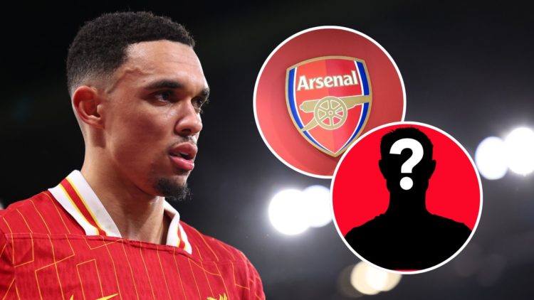 Trent Alexander-Arnold of Liverpool during the UEFA Champions League 2024/25 UEFA Champions League 2024/25 Round of 16 Second Leg match between Liv...