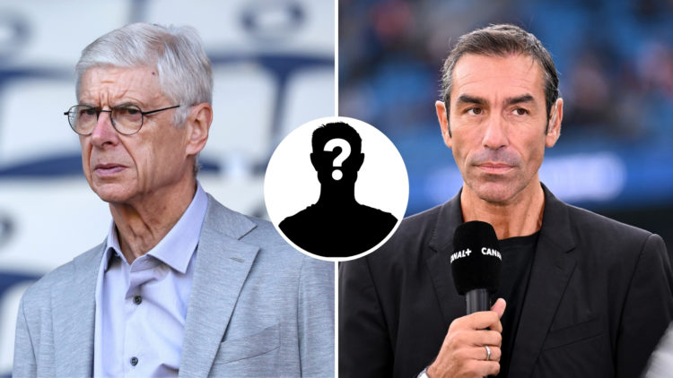 Arsène Wenger looks ahead before an Olympic Games match, while Robert Pires speaks on Canal Plus before a Premier League fixture. A central inset f...