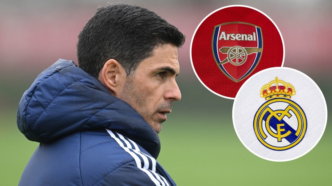 Image of: Arsenal manager Mikel Arteta during a training session and press conference ahead of their UEFA Champions League 2024/25 quarter final se...