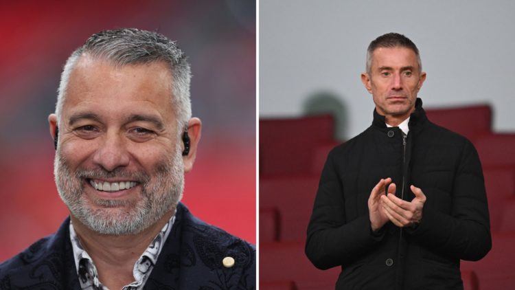 Split Image of: Guillem Balague, presenter, journalist ahead of the UEFA Champions League 2023/24 final match between Borussia Dortmund v Real Madr...