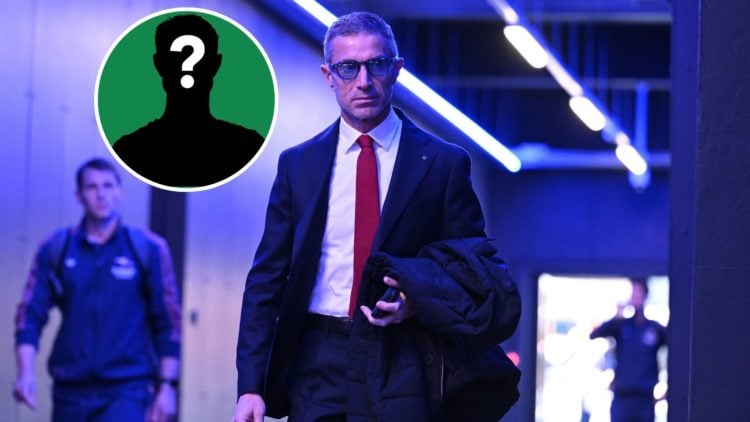 Image of: Arsenal Sporting Director Andrea Berta arrives at the stadium before the Premier League match between Ipswich Town FC and Arsenal Inset o...