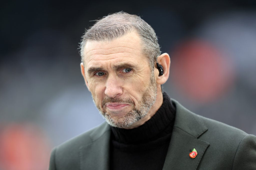 Martin Keown looking on while working as a pundit